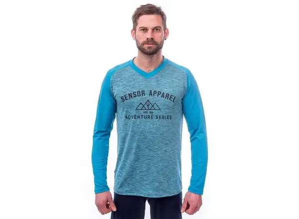 Sensor Charger Herren Trikot Langarm blau
