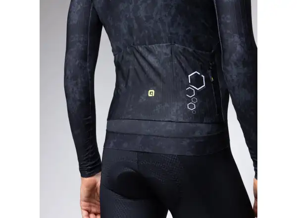 Alé R-EV1 Grafenium Herren gefüttertes Radtrikot Black