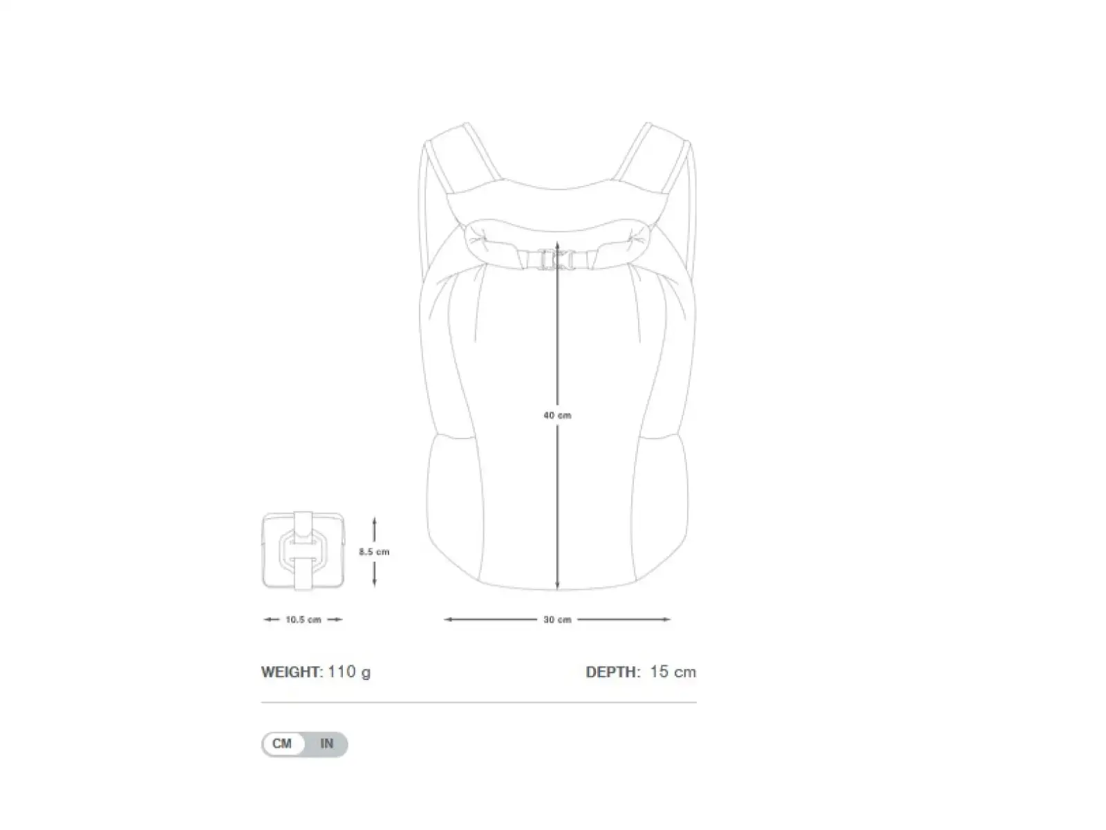 Apidura Packable Rucksack Rucksack 13L