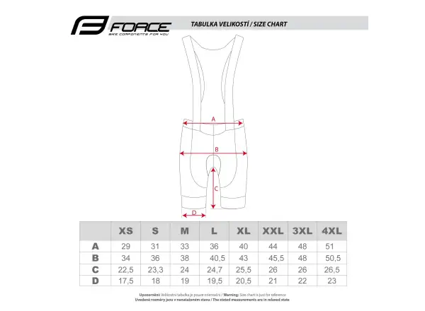 Force Gold Herrenshorts mit Latz und Polsterung Schwarz/Gold
