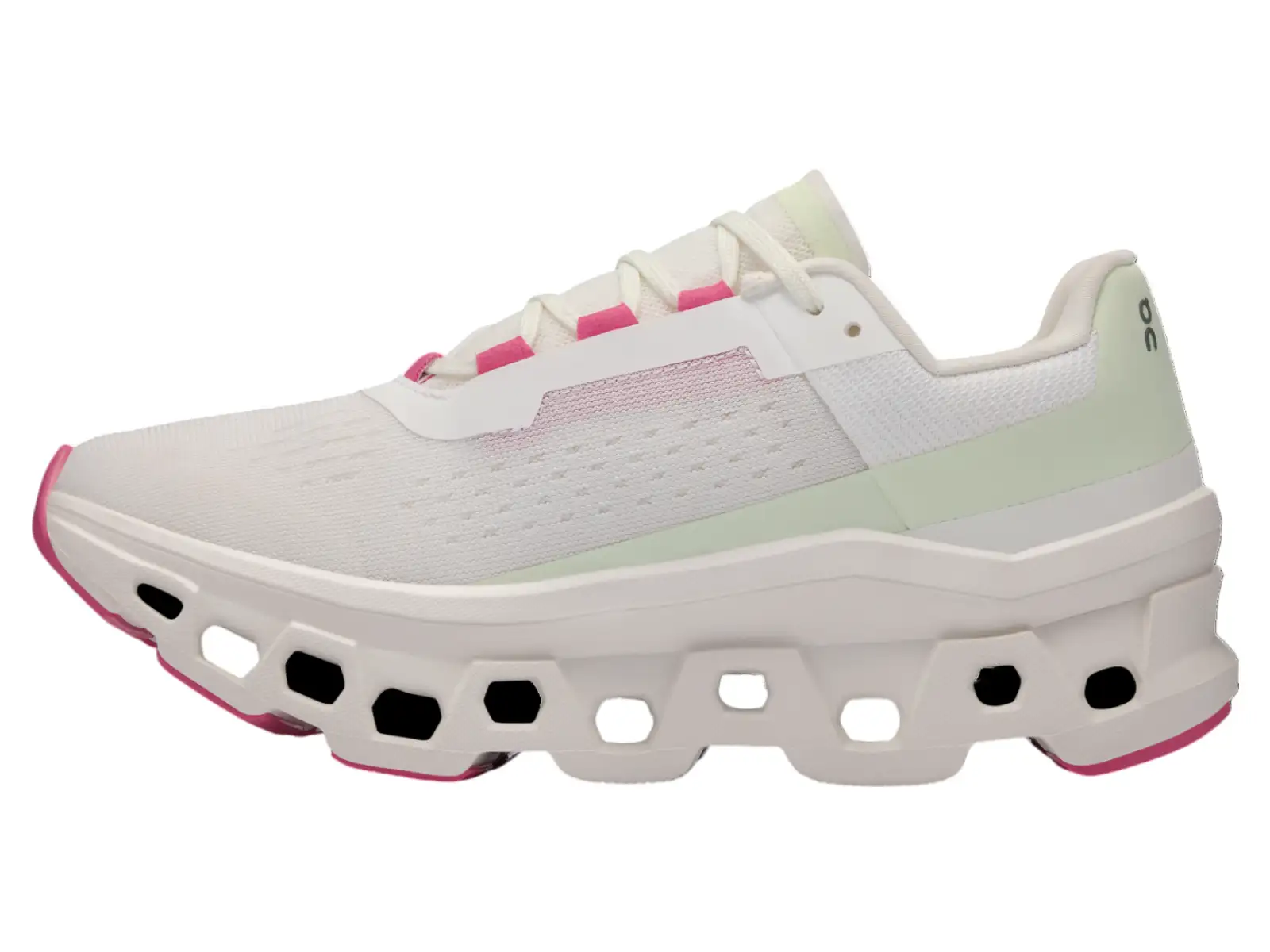 On Cloudmonster Damen Laufschuhe White/Lima