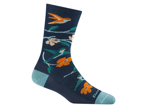 Darn Tough Birds of a Feather Crew Lightweight Damen Socken Midnight