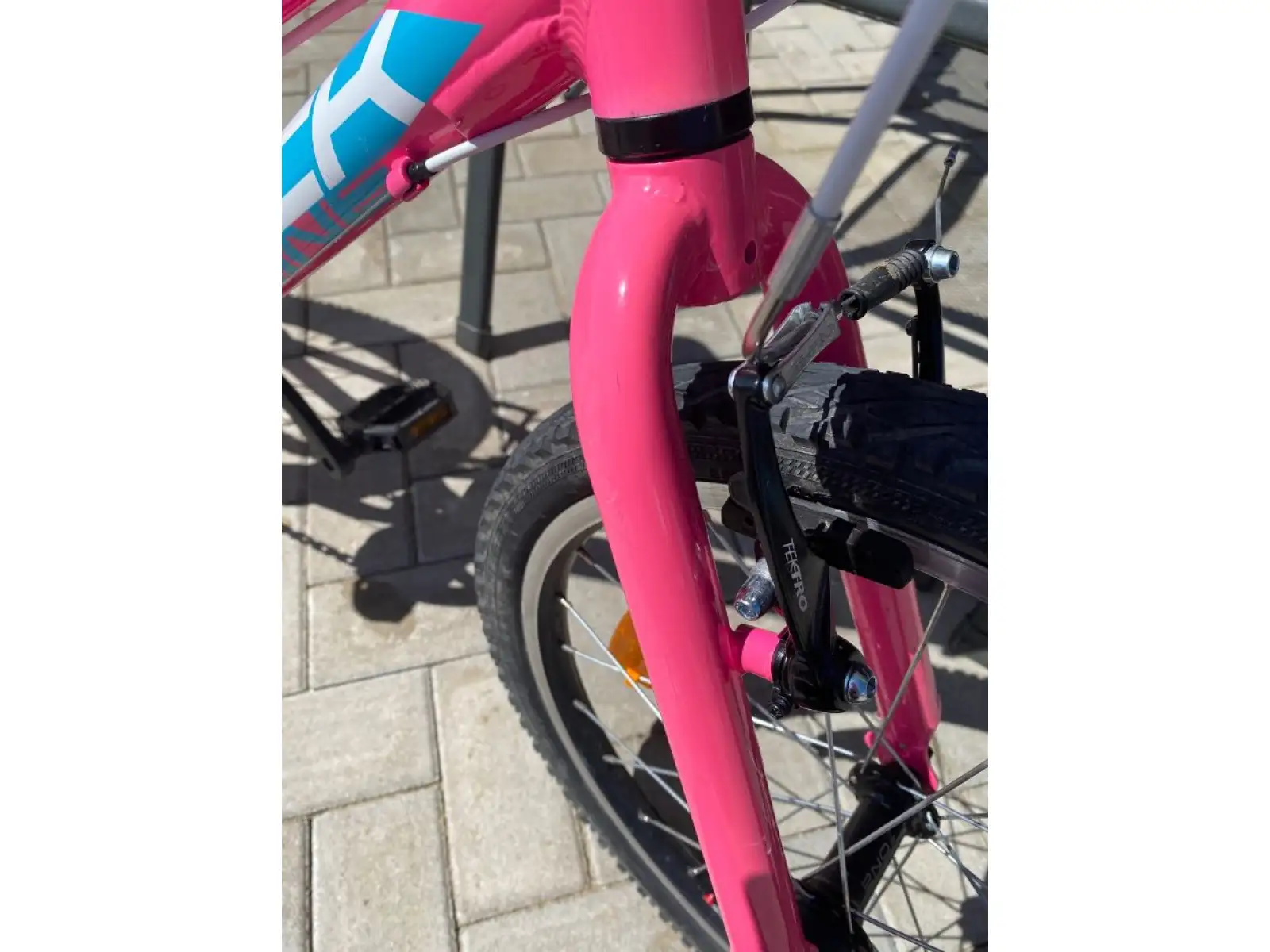 Rock Machine Catherine 20 Glanz Neon Pink/Violett/Neon Cyan Kinderfahrrad