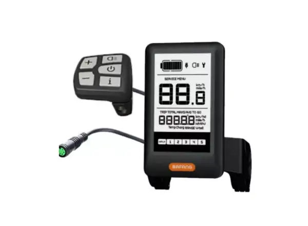 Bafang schwarz-weißes Display C10 UART (runder Steckverbinder)
