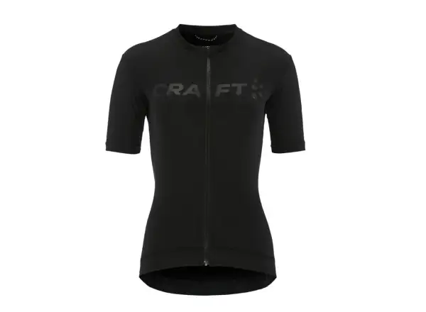 CRAFT Endur Logo Damen Radtrikot schwarz