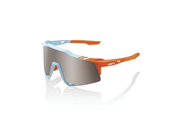 100% SPEEDCRAFT HiPER Silver Mirror Brille mit fotochromatischen Gläsern in blau/orange/silbern.