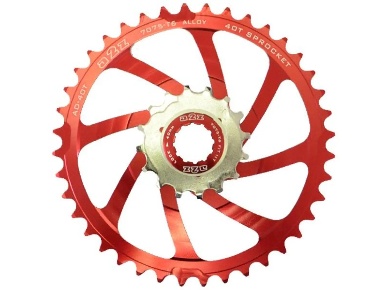 A2Z Kassettenadapter AD-40 Zähne Rot