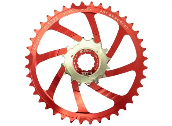 A2Z Kassettenadapter AD-40 Zähne Rot