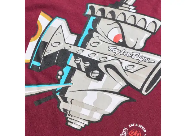Troy Lee Designs Carb Club Herren T-Shirt langärmlig Sangria
