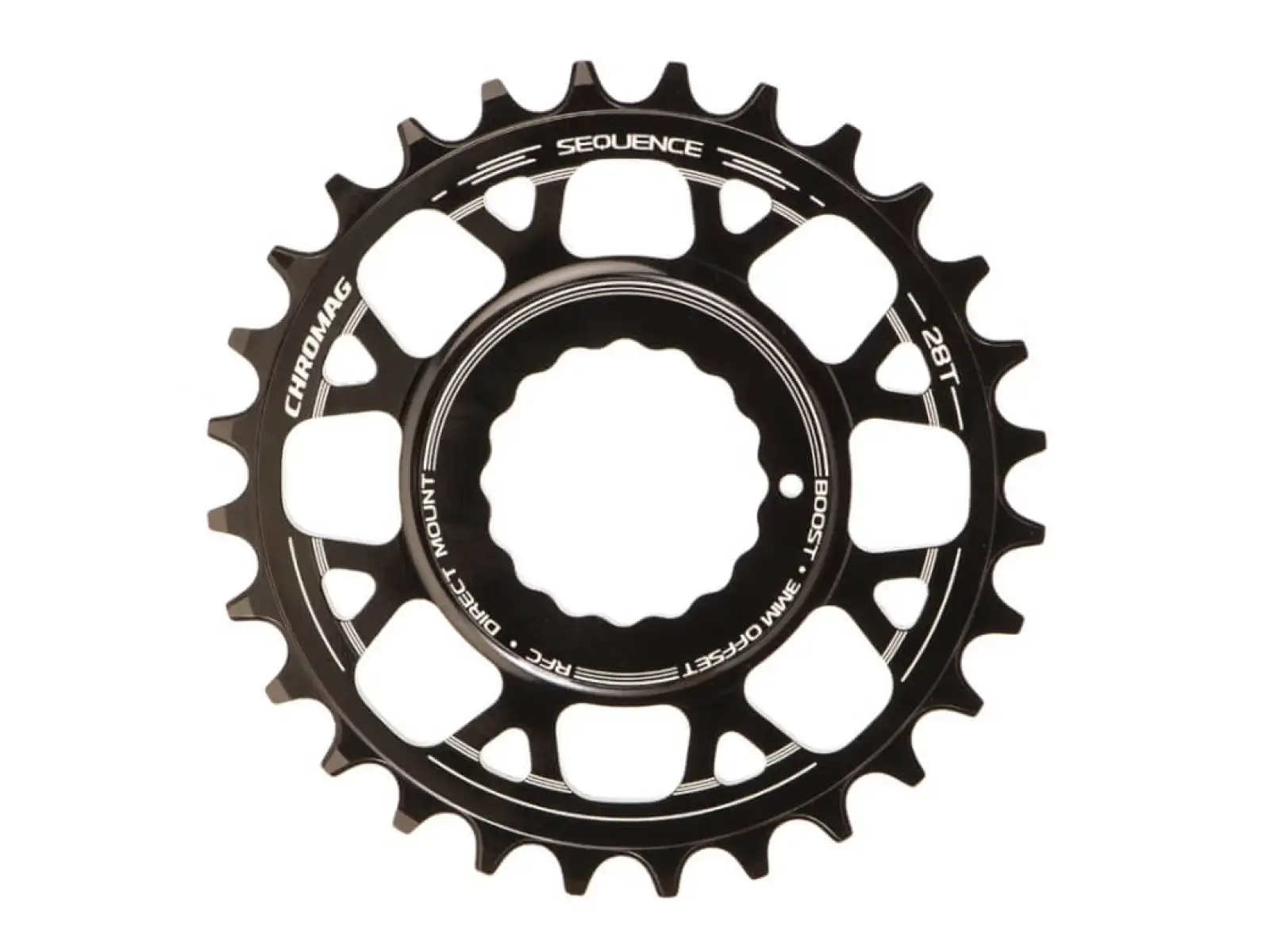 Chromag Sequence RFC Schaltwerks Offset 3 mm Boost 30 Zähne Schwarz