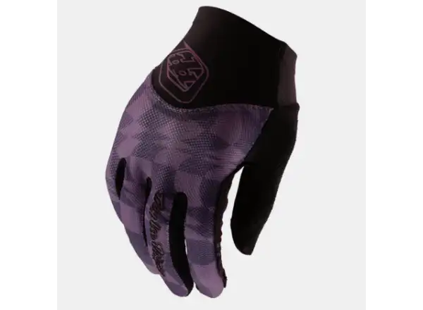 Troy Lee Designs Ace 2.0 Twisted Checkers Damen MTB Handschuhe Deep Purple
