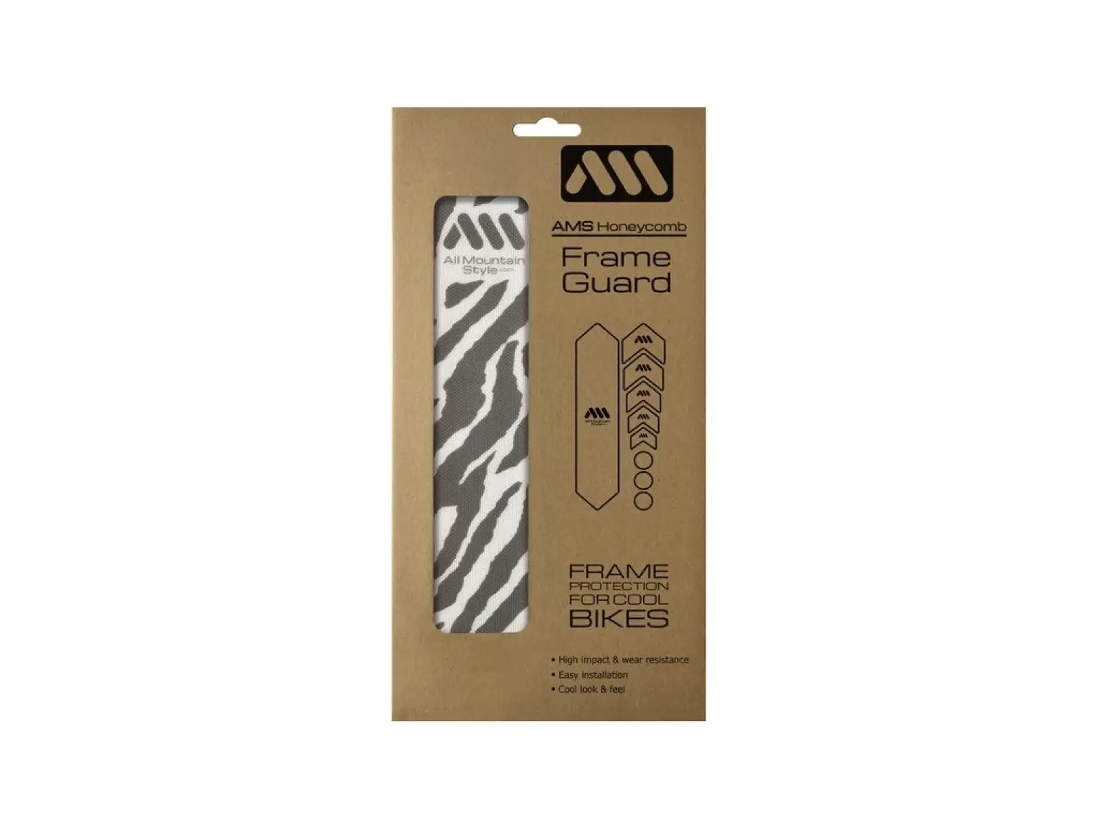 All Mountain Style Rahmen-Schutzaufkleber Basic Clear/Zebra