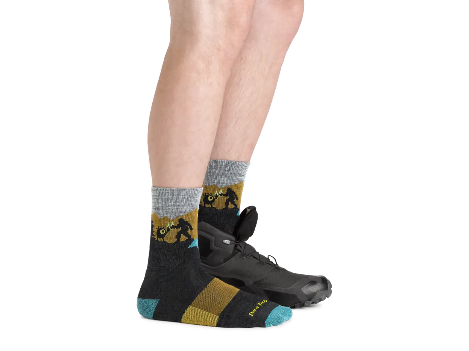 Darn Tough Close Encounters Micro Crew Midweight Cushion Herrensocken Charcoal