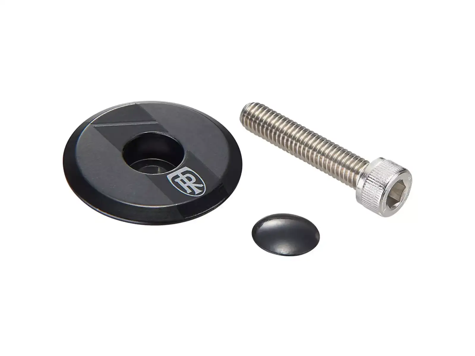 Ritchey WCS Top Cap 1 1/4" Steuersatzkappe in Schwarz/Schwarz.