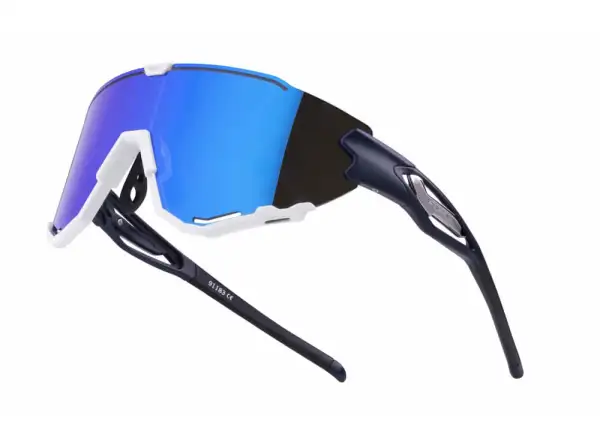 Force Creed Brille in Blau/Weiß/Blau mit Revo-Gläsern.