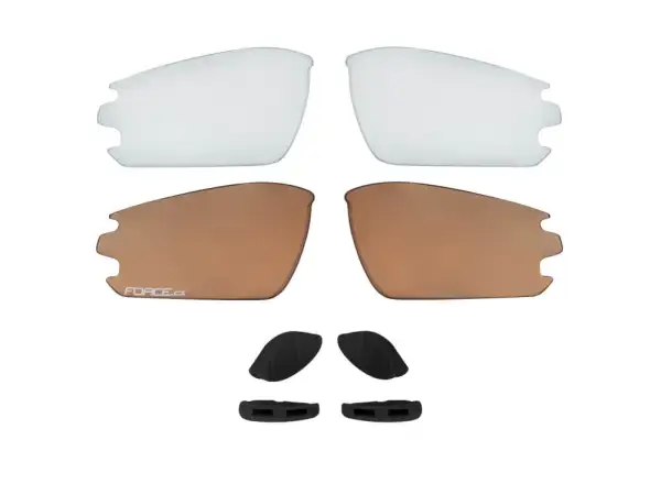 Force Calibre Fahrradbrille blau/blau verspiegelte Gläser