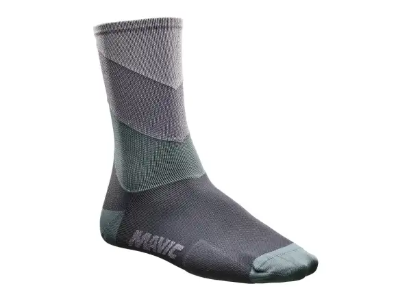 Mavic Graphic Stripes lange Socken Glacier Gray 2020