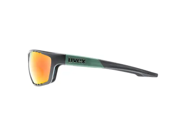 Uvex Sportstyle 706 Brille Black Moss Mat/Mirror Red