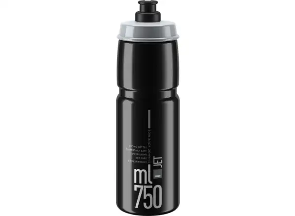 Elite Jet Flasche 750 ml Schwarz/Grau Logo