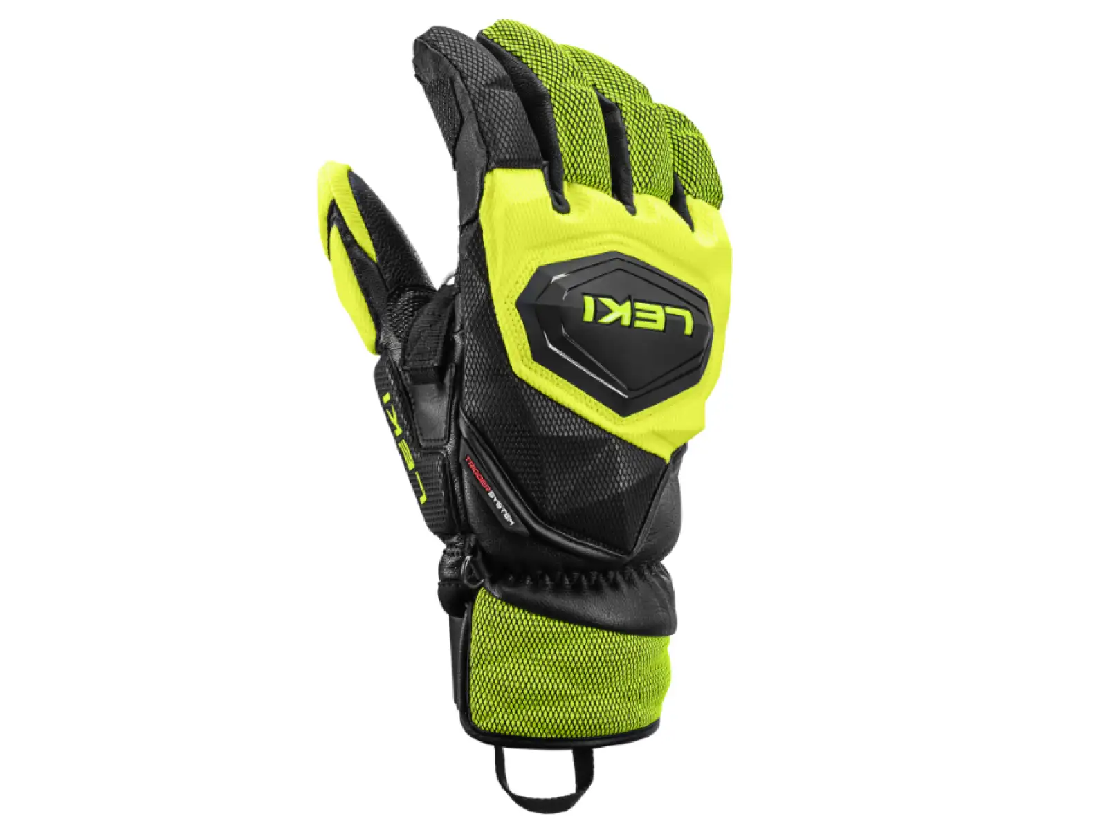 Leki WCR Venom SL 3D Rennhandschuhe Black-Ice Lemon