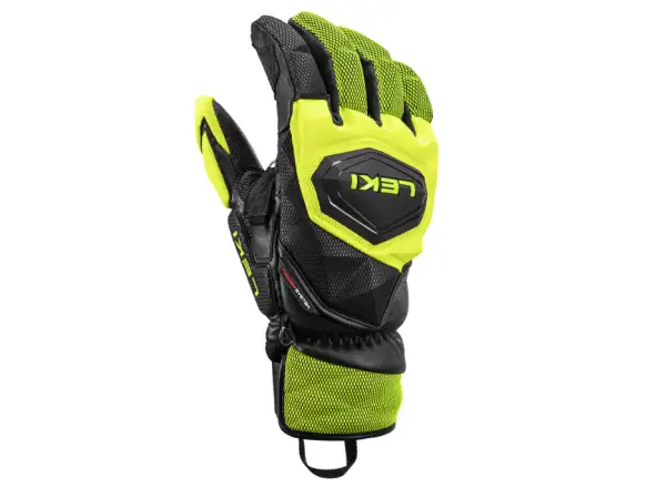 Leki WCR Venom SL 3D Rennhandschuhe Black-Ice Lemon