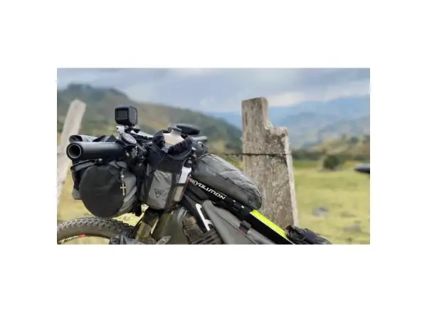 Woho X-Touring Top-Tube Rahmentasche 850 ml Honeycomb Iron Grau