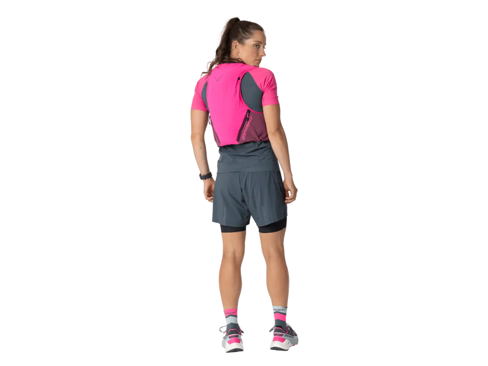 Dynafit Alpine 8 l Laufweste Pink Glo/Amaranth
