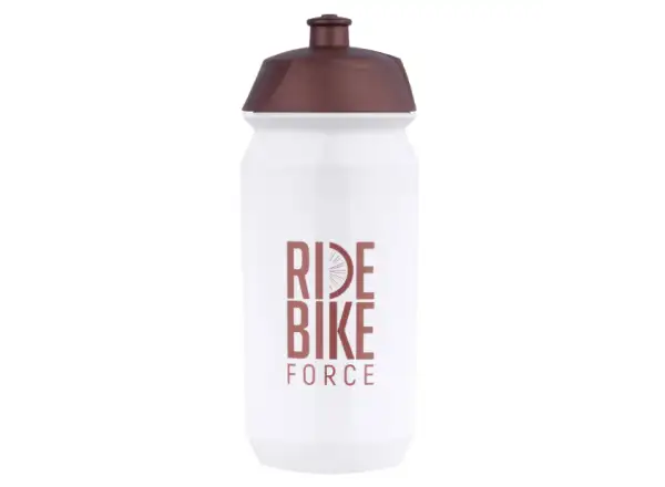 Force Ride Bike Fahrradflasche 500 ml weiß/bronze