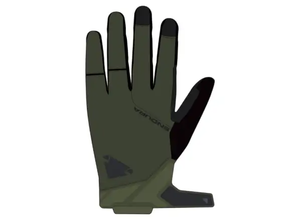 Endura Hummvee Gel Softshell-Fahrradhandschuhe grün