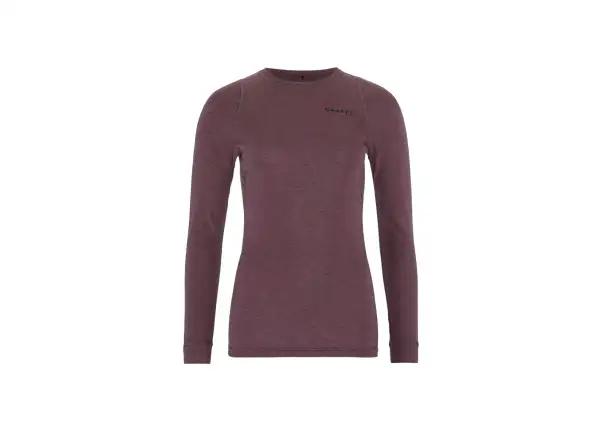 Craft Core Wool Merino Damen Set Langarmshirt+Hose Rot