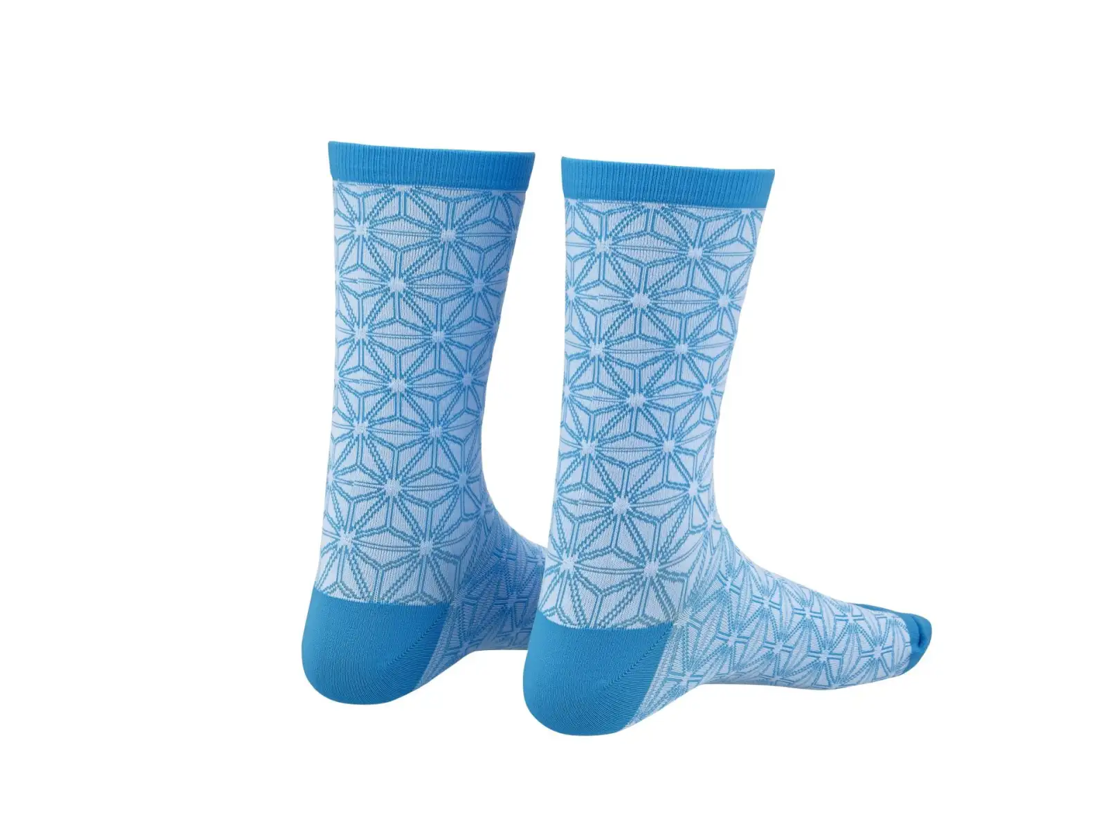 Supacaz Asanoha Damensocken Weiß/Neon Blau