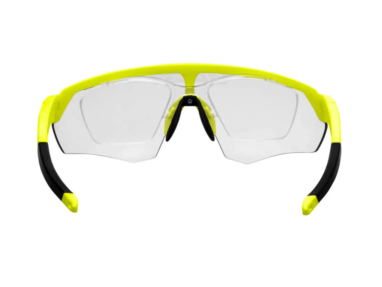 Die Force Enigma Fahrradbrille mit fluoreszierenden/fotochromatischen Gläsern.