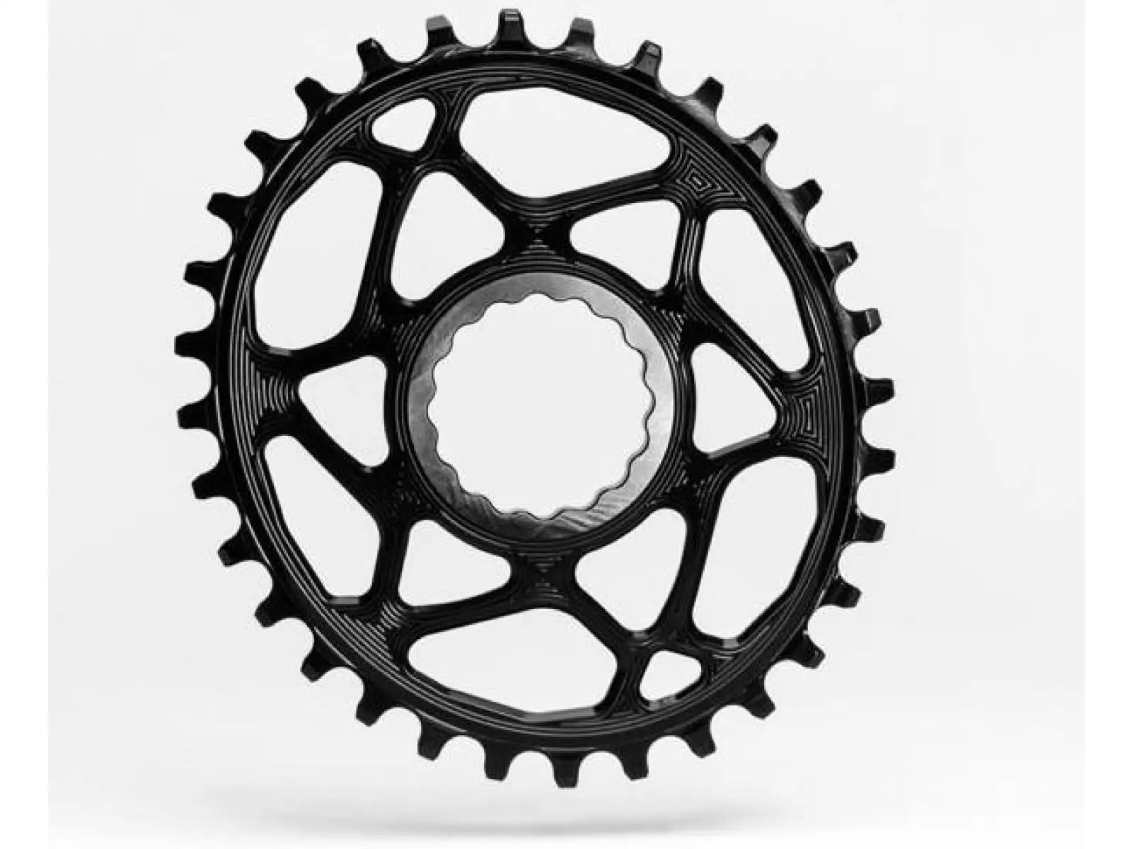 Absolute Black Race Face OVAL Offset 6mm Kettenblatt 34 Zähne.