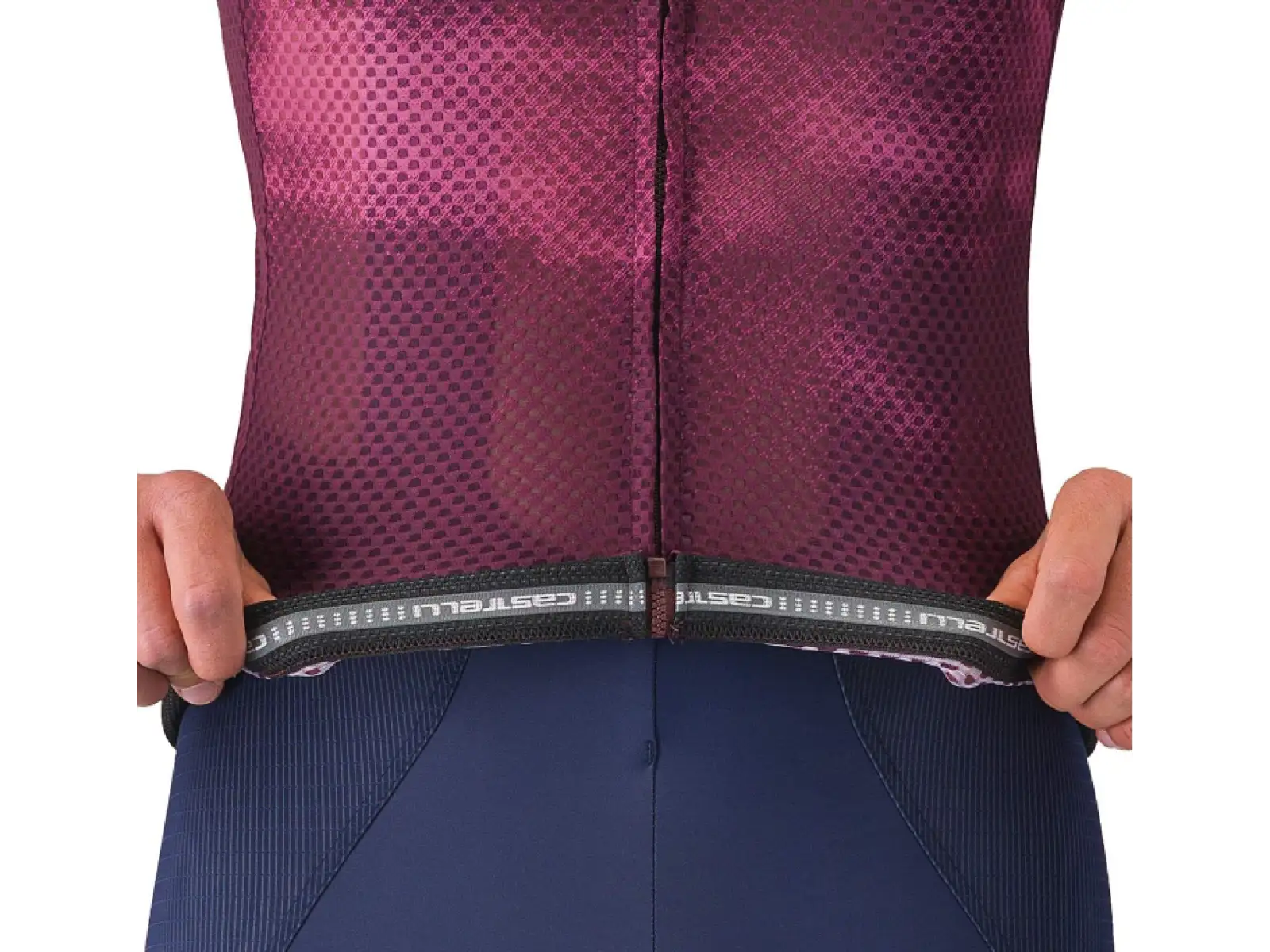 Castelli Climber's A/C Herrentrikot Kurzarm Deep Bordeaux/Weiß