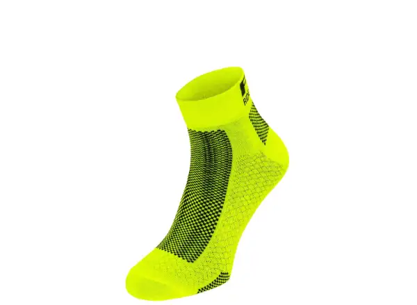 R2 Easy Fahrradsocken neon gelb/schwarz