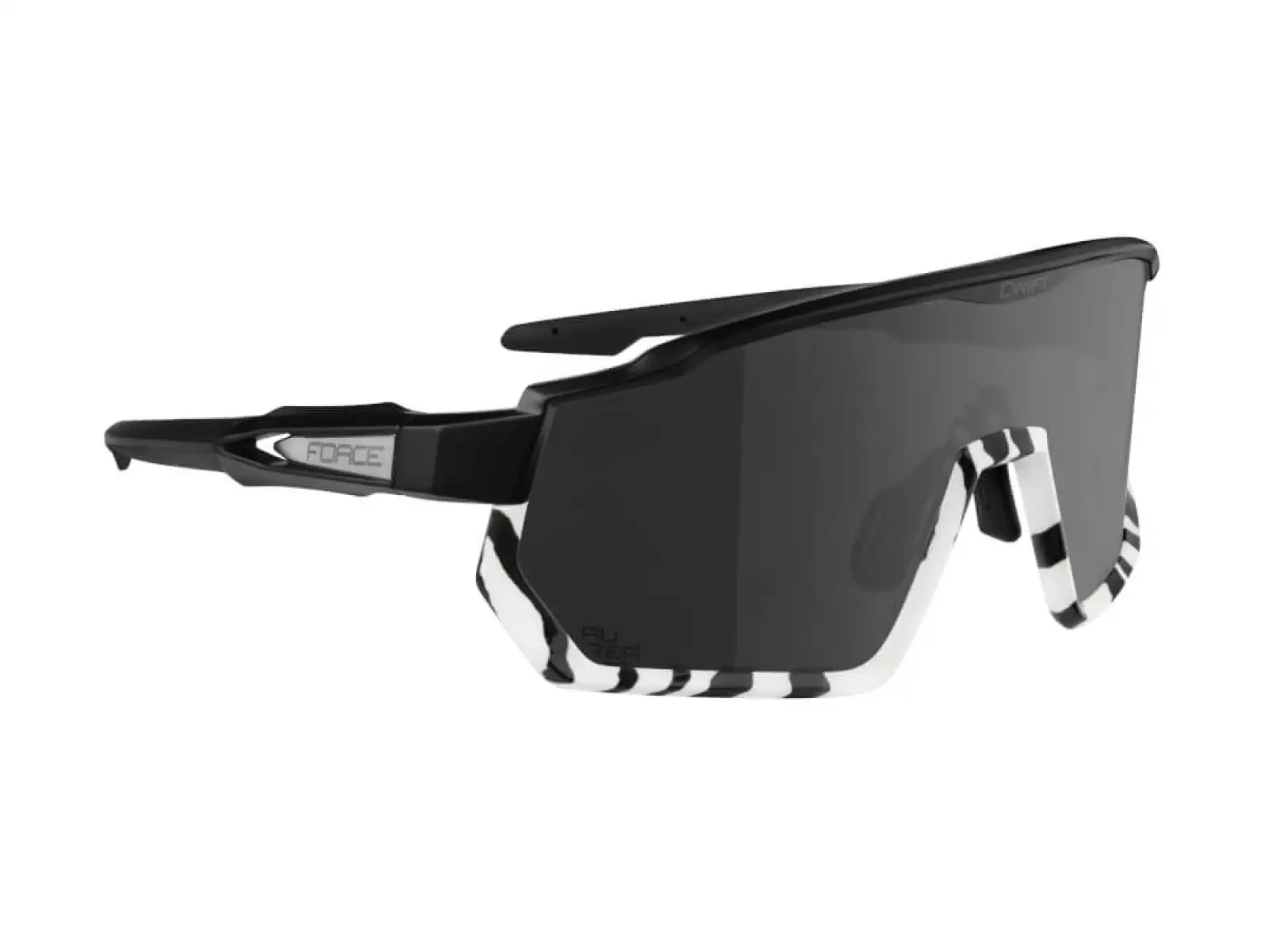 Force Drift Herrenbrille schwarz/zebra/schwarzer Kontrast. Glas