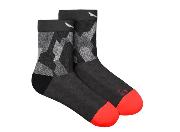 Salewa Pedroc Camo Alpine Merino Quarter Damensocken in Schwarz