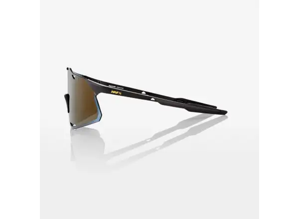 100% Hypercraft Sportbrille Matte Black/Soft Gold.