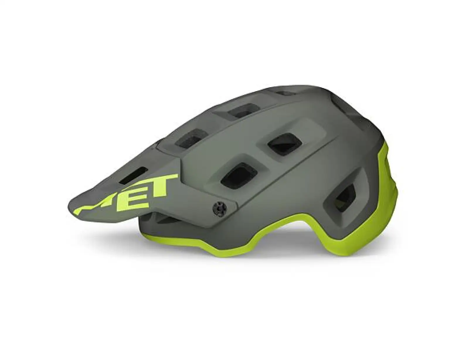 MET Terranova Helm Grau/Limette Matt