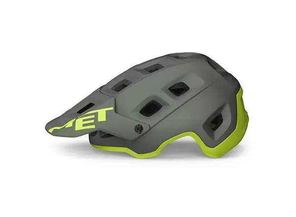 MET Terranova Helm Grau/Limette Matt