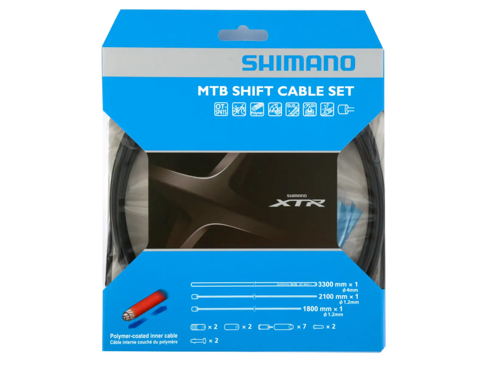 Shimano OT-SP41 XTR M9000 Schaltzugset - Außenhüllen + Innenzüge