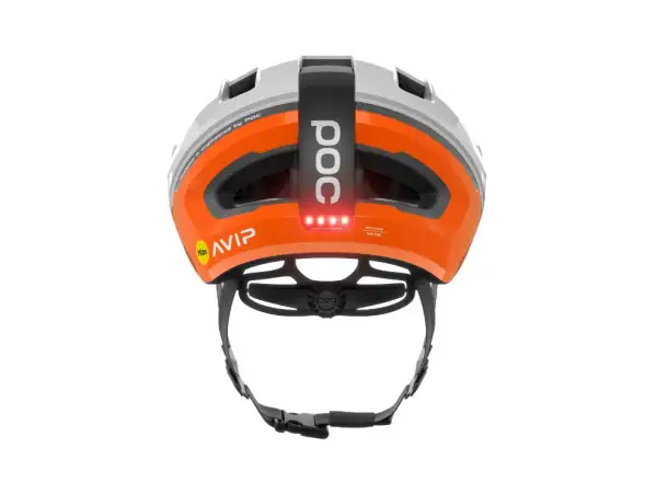 POC Omne Beacon MIPS Fahrradhelm Fluorescent Orange AVIP/Hydrogen White