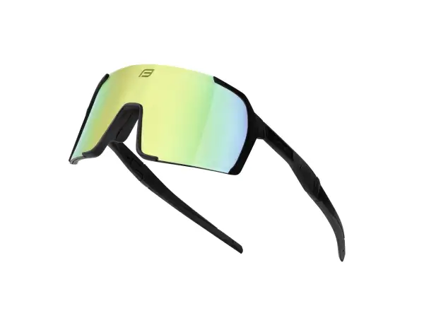 Force Glare Brille schwarz/gelb Spiegelglas