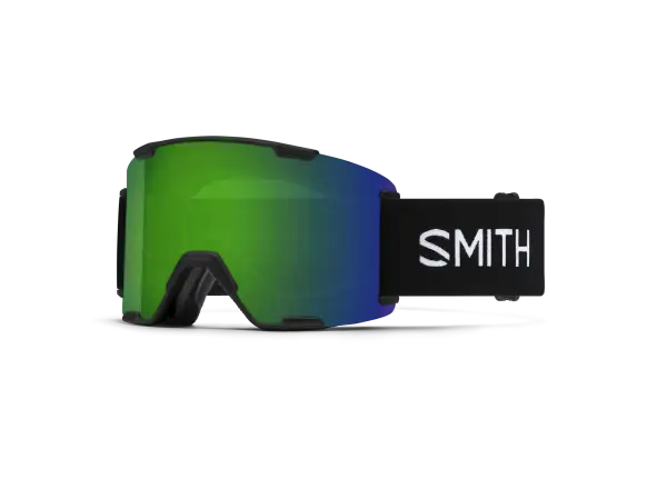 Smith Stash XL Skibrille Black / ChromaPop Sun Green Mirror (2 Gläser)