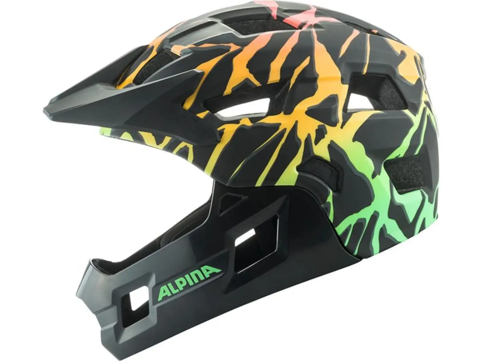 Alpina Rupi Kinderhelm Fading-Neon Matt
