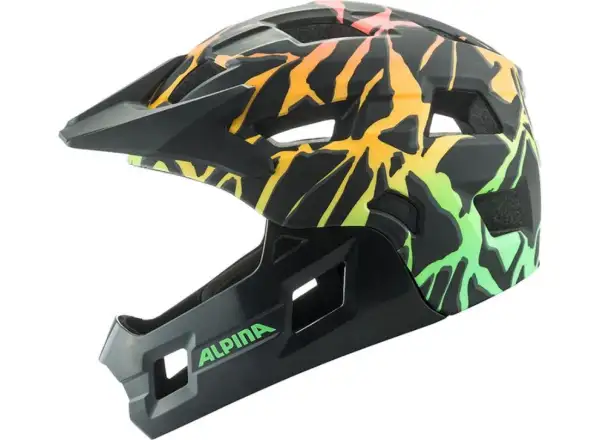 Alpina Rupi Kinderhelm Fading-Neon Matt