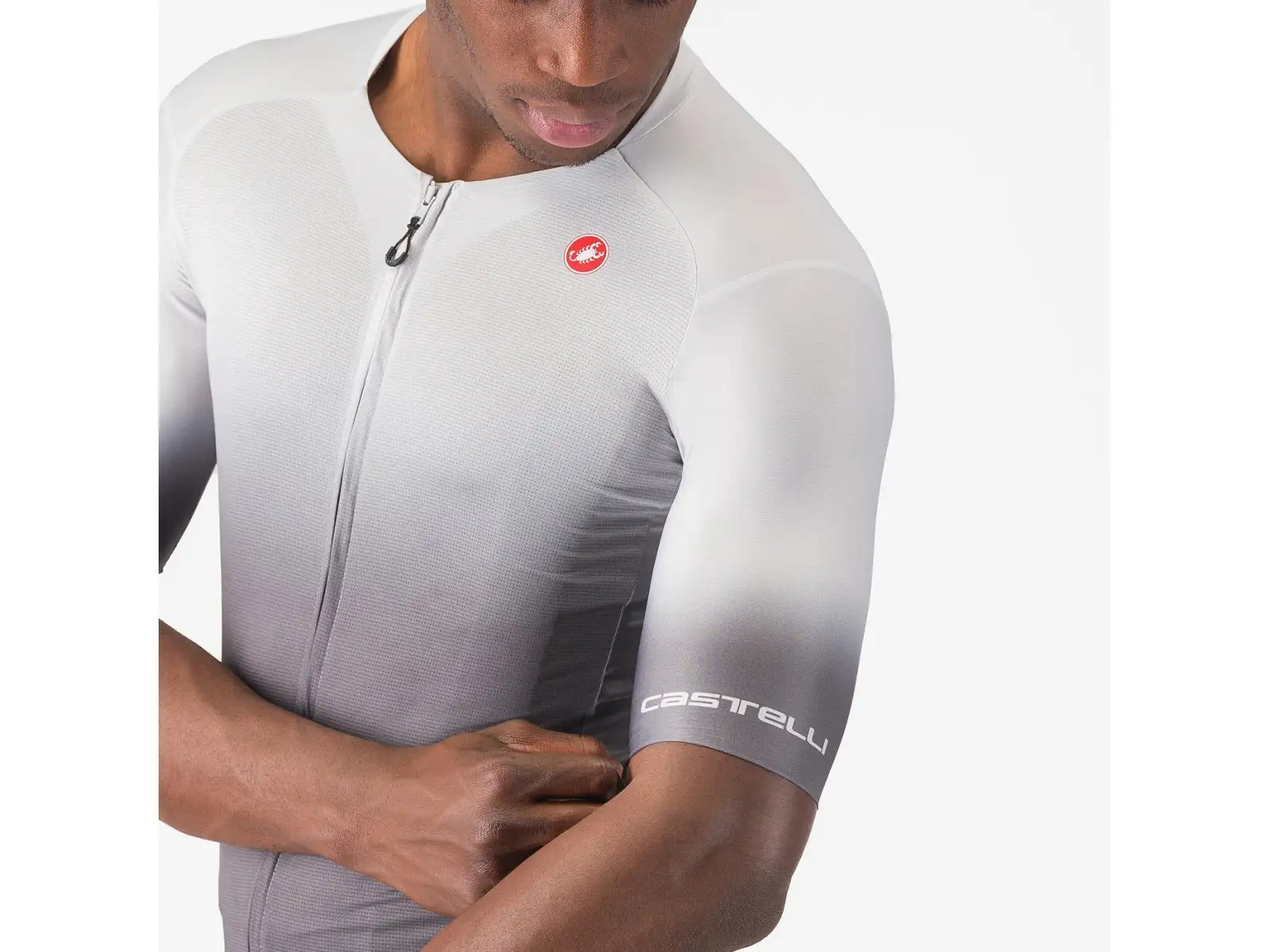 Castelli UPF Herren Trikot Kurzarm Silver Grey