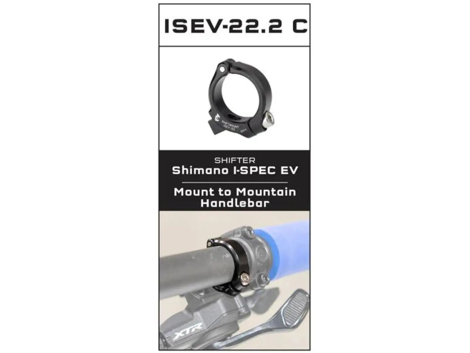 Wolf Tooth Shiftmount Adapter von 22,2 mm auf I-Spec EV.