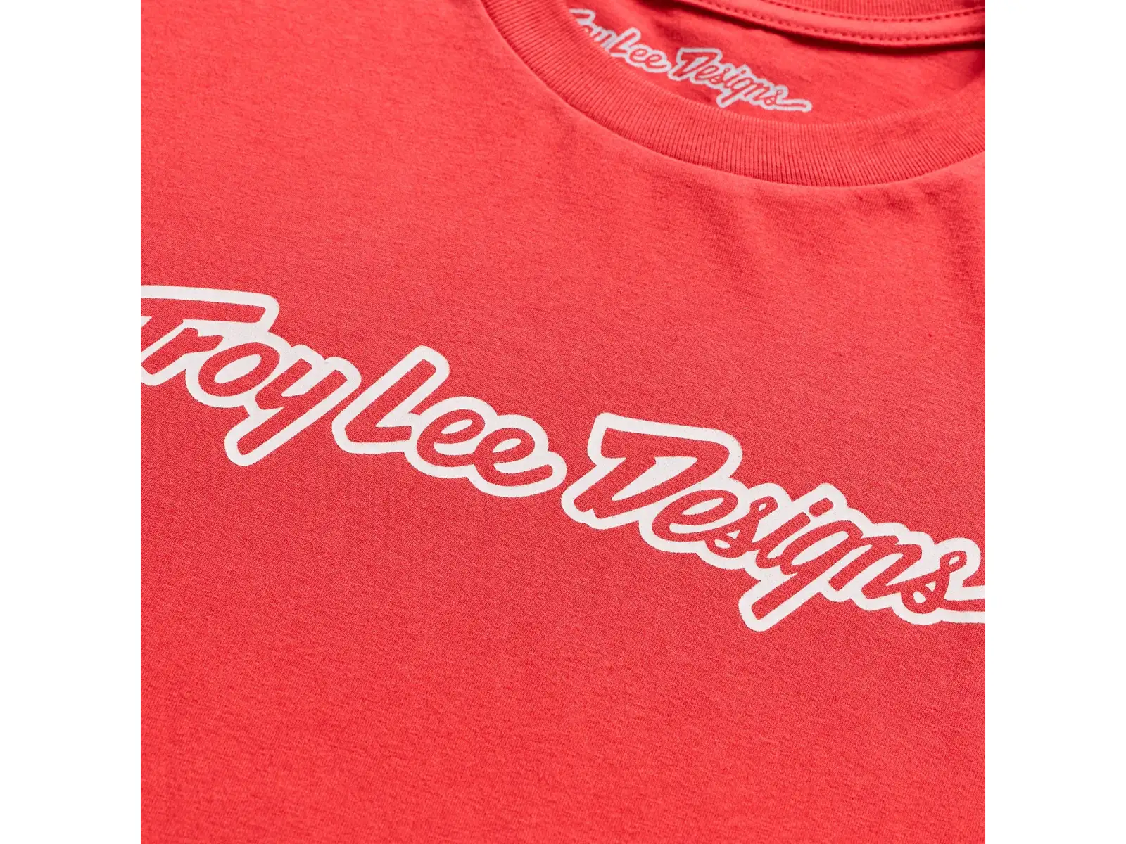 Troy Lee Designs Signature Herren T-Shirt Kurzarm Scarlet glo