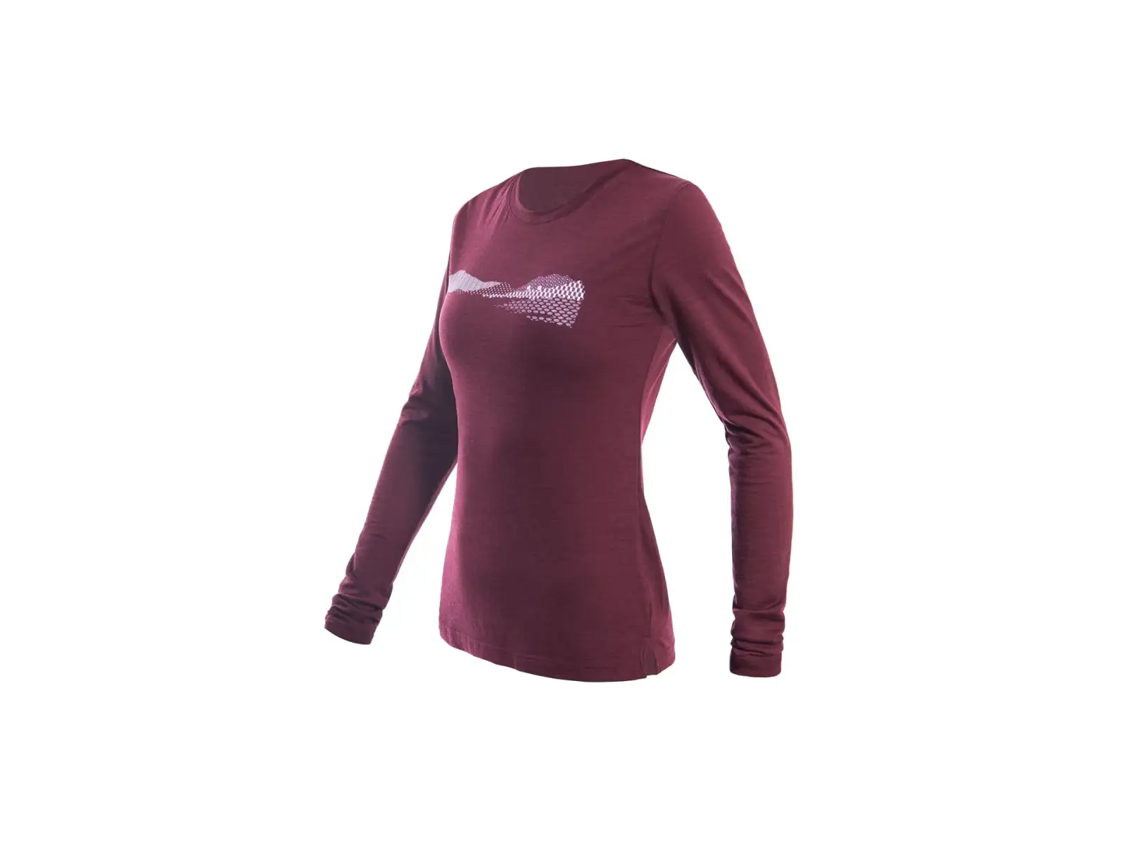 Sensor Merino Air PT Hills Damen Langarmshirt Port Red